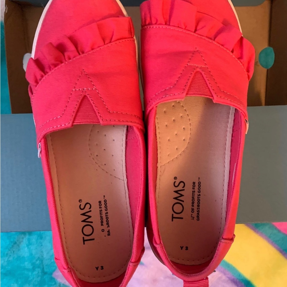 Toms for Girls Raspberry Canvas - Picture 7 of 7